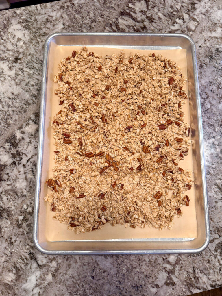 Maple Granola with Pecans (refined sugar free, oil free)