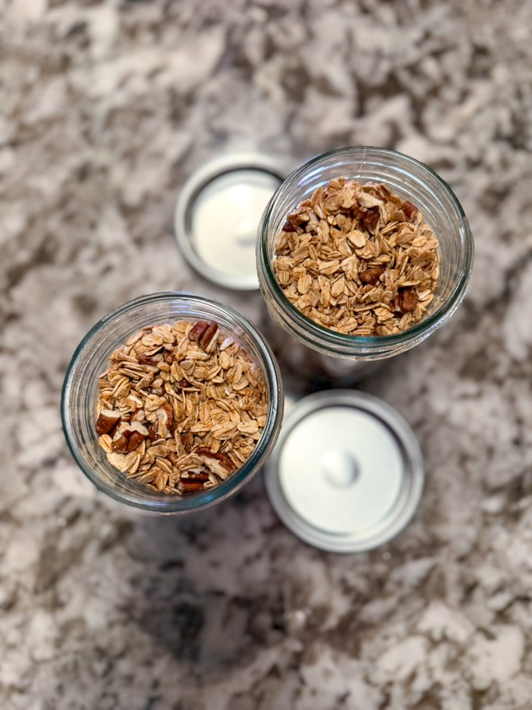 Maple Granola with Pecans (refined sugar free, oil free)